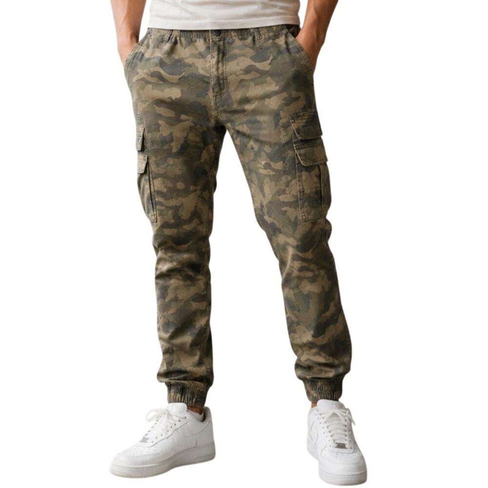 Cotton On Urban Jogger Cargo Pants Camo Denim Size 30